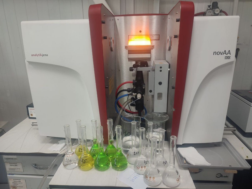 Определение золота в горных породах